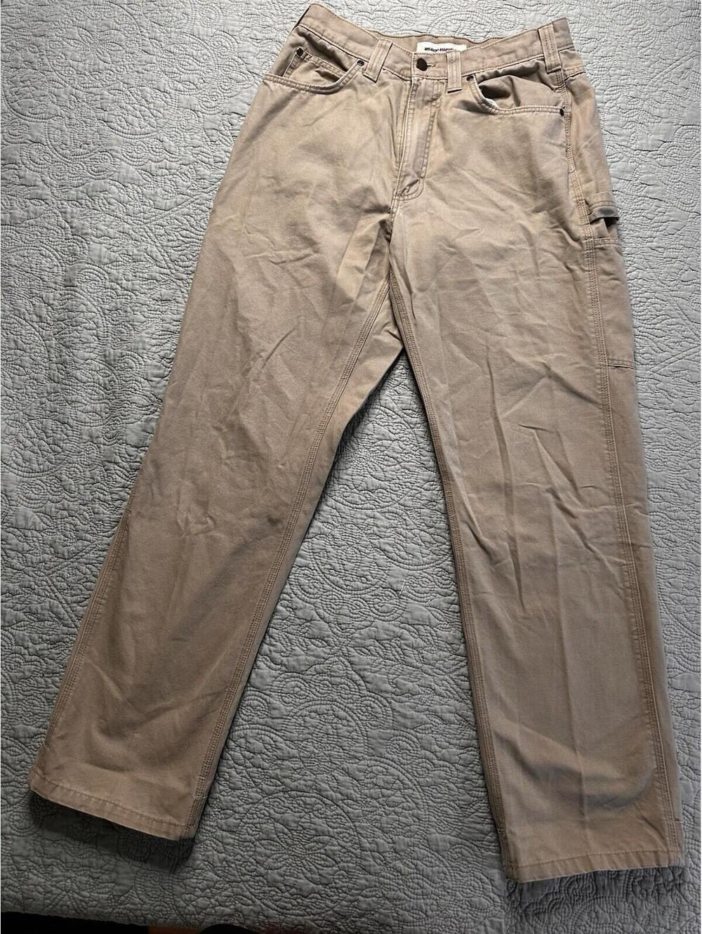 Amazon Essentials Khaki Carpenter Style Workwear Pants 32x33